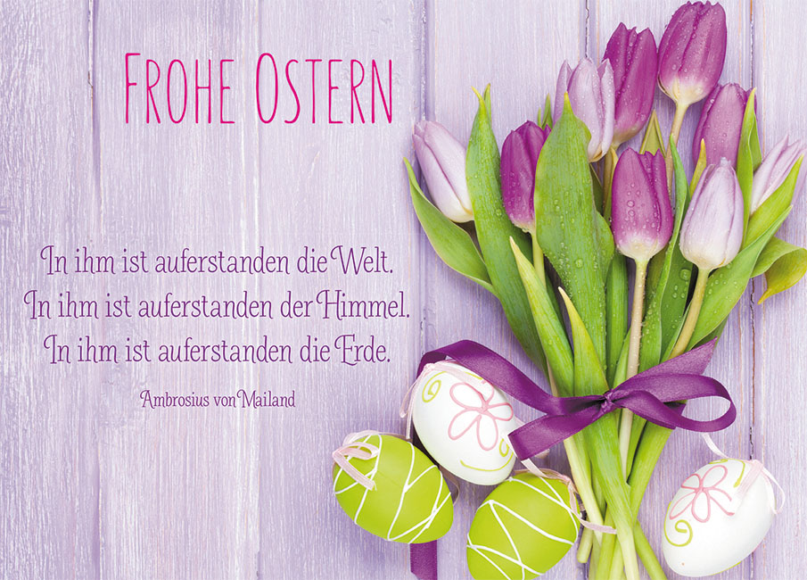 Glückwunschkarte Frohe Ostern