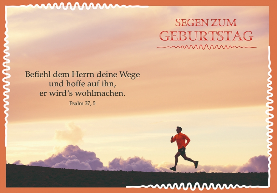 Postkarte Segen zum Geburtstag