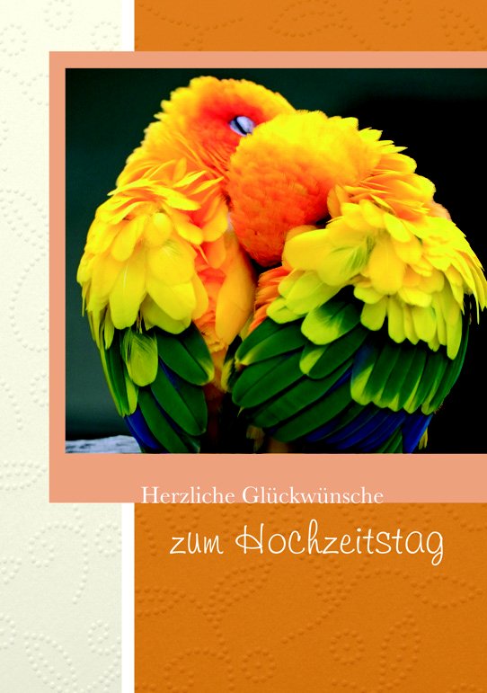 Herzliche Glückwünsche zum Hochzeitstag