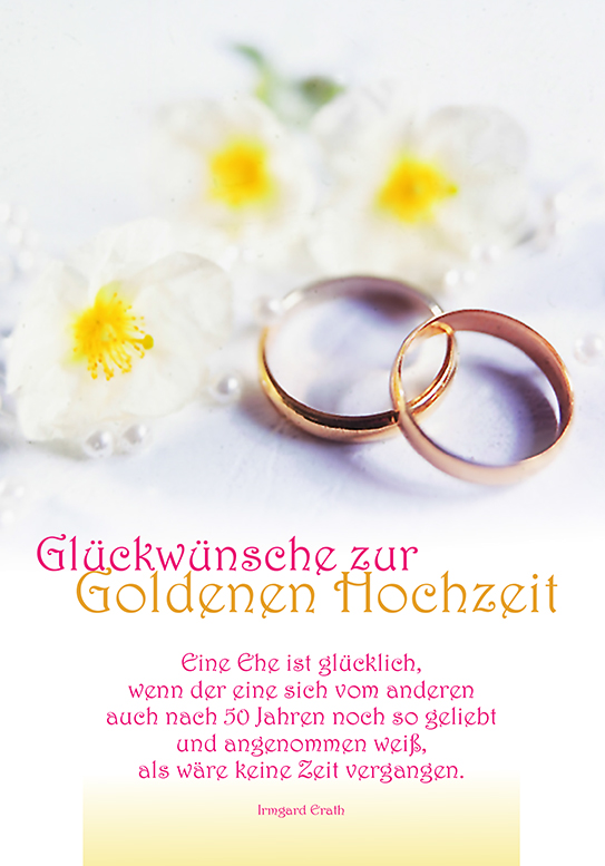 Glückwünsche zur Goldenen Hochzeit