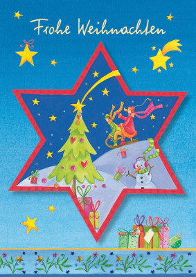 Weihnachtskarte Frohe Weihnachten