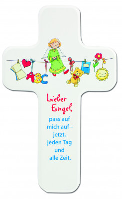 Kinderholzkreuz Lieber Engel