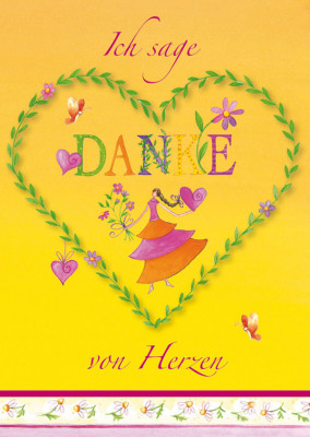 Ich sage Danke von Herzen