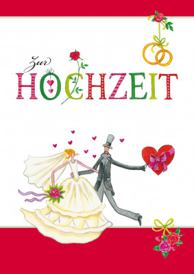 Glückwunschkarte zur Hochzeit