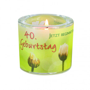 Glaswindlicht: 40. Geburtstag