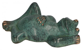 Bronzefigur Frosch