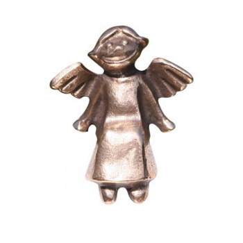 Bronzefigur - Engelchen, sitzend