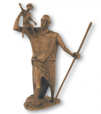 Bronzefigur - Christophorus