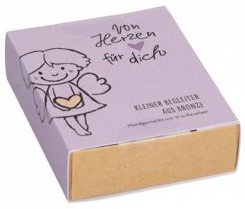 Kleiner Begleiter aus Bronze - Von Herzen für dich