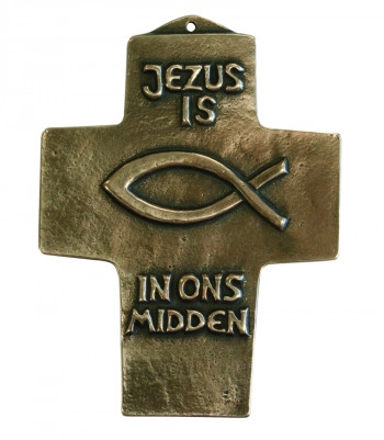 Kommunionkreuz "Jezus is in ons midden"