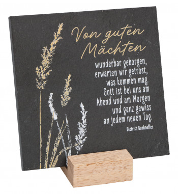 Schiefertafel - Von guten Mächten