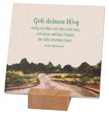 Natursteintafel - Geh deinen Weg