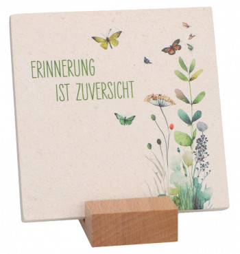 Natursteintafel - Erinnerung