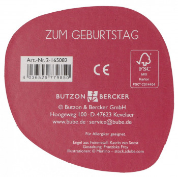 Engelfigur aus Metall - Engel zum Geburtstag