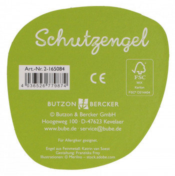 Engelfigur aus Metall - Schutzengel