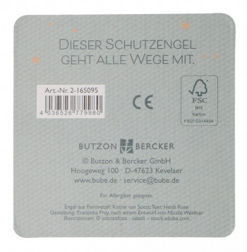 Engelfigur aus Metall - Von Herzen