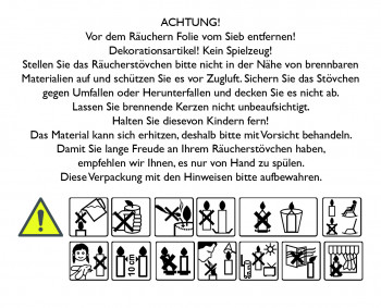 Räucherstövchen aus Porzellan mit Sieb