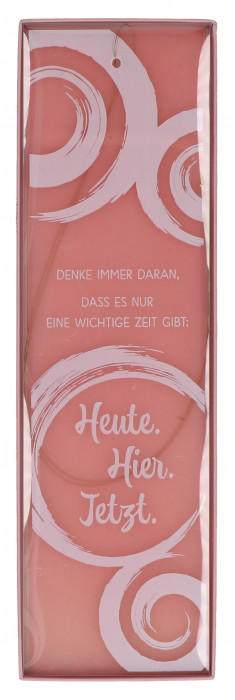 Glasrelief zum Aufhängen - Heute, Hier und Jetzt