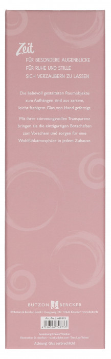 Glasrelief zum Aufhängen - Heute, Hier und Jetzt