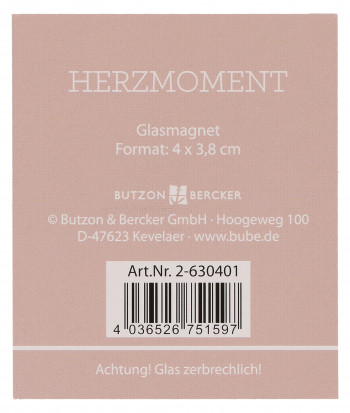 Herz-Glasmagnet - Herzmoment