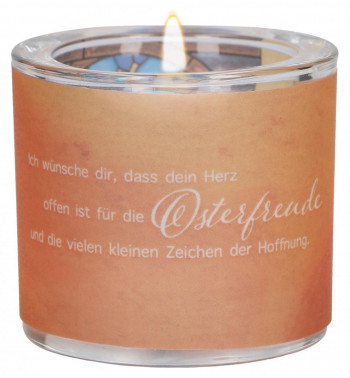 Glaswindlicht zu Ostern - Zeichen der Hoffnung