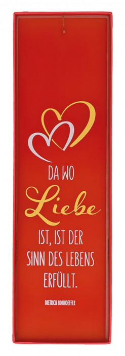 Glasrelief zum Aufhängen - Liebe
