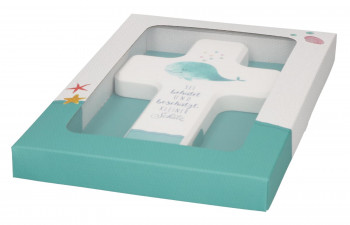 Kinderholzkreuz - Sei behütet und beschützt, kleiner Schatz