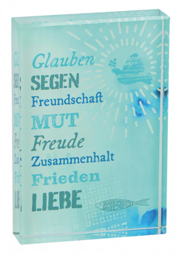 Glas und Acryl