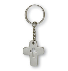 Metall-Schlüsselanhänger Kreuz
