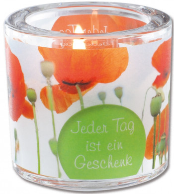 Glaswindlicht - Jeder Tag ist ein Geschenk