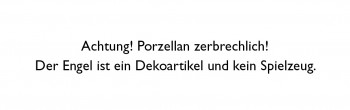 Porzellan-Figur - Gottes Engel ist immer für dich da