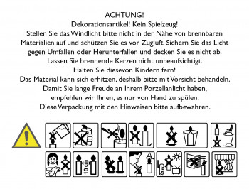 Windlicht aus Porzellan für Mädchen - Dein Engel segne und behüte dich