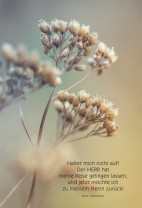 Trauerkarte - Haltet mich nicht auf!