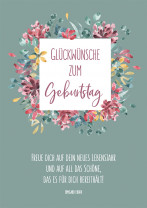 Postkarte - Glückwünsche zum Geburtstag