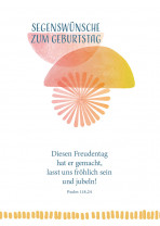 Postkarte - Segenswünsche zum Geburtstag