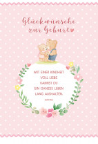 Glückwunschkarte - Glückwünsche zur Geburt