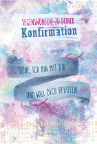 Glückwunschkarte - Segenswünsche zu deiner Konfirmation
