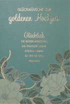Glückwunschkarte - Glückwünsche zur goldenen Hochzeit
