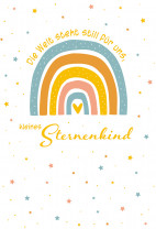 Trauerkarte - Die Welt steht still für uns, kleines Sternenkind