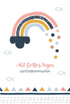Glückwunschkarte - Mit Gottes Segen zur Erstkommunion