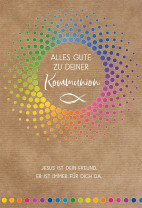 Glückwunschkarte - Alles Gute zu deiner Kommunion