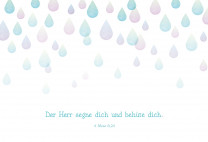 Glückwunschkarte zur Taufe - Der Herr segne dich...