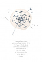 Trauerkarte - Wie eine Pusteblume...