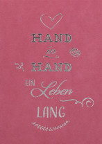 Glückwunschkarte zur Hochzeit - Hand in Hand ein Leben lang