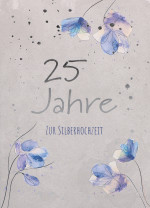 Glückwunschkarte - Zur Silberhochzeit
