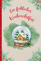Weihnachtskarte - Ein fröhliches Weihnachtsfest