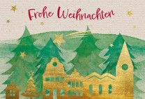 Weihnachtskarte - Frohe Weihnachten