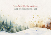 Weihnachtskarte - Frohe Weihnachten und ein gutes neues Jahr