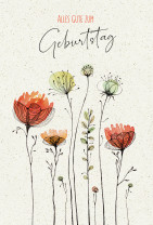 Geburtstagkarte - Alles Gute zum Geburtstag