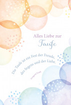 Glückwunschkarte - Alles Liebe zur Taufe